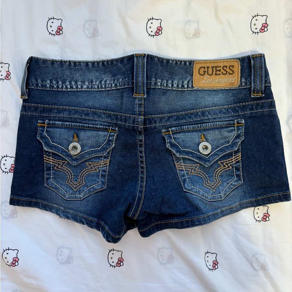 Y2K Guess super low rise denim shorts